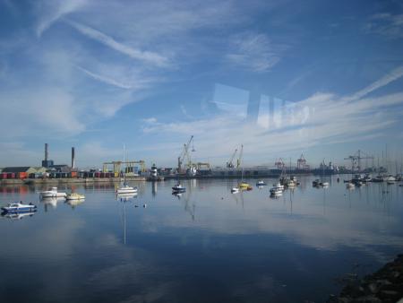 Dans le port de Dublin...